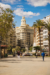 Naklejka premium City view Valencia