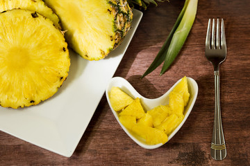 Tropical fruit pineapple from South America