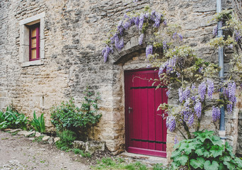 Purple doors