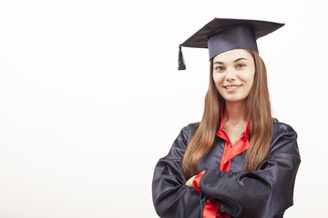 young woman graduated from university