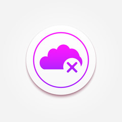 Delete cloud icon