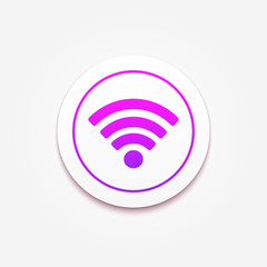 Wifi sign. Wi-fi symbol. Wireless Network icon. Wifi zone