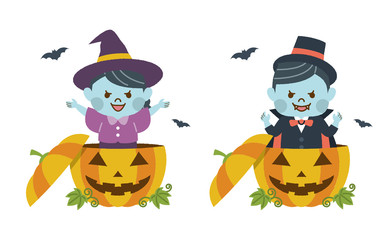 ハロウィン　男女