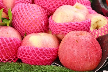 Apples fruit in street food