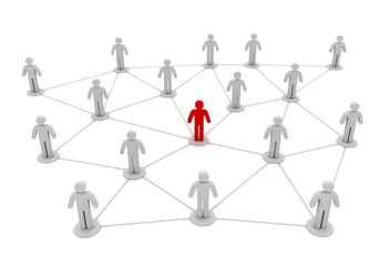 people network connections concept illustration