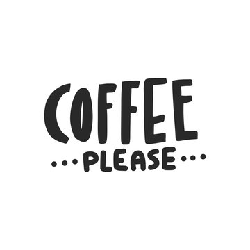 Coffee Please Lettering