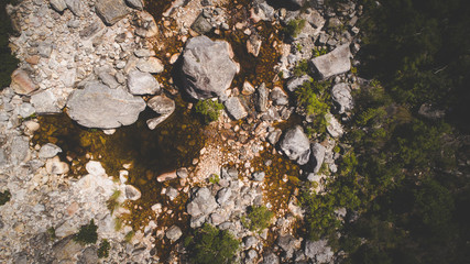 Aerial views over the Bainskloof pass in the boland region in the western caoe of south africa