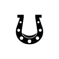 horseshoe icon. Element of wild west icon for mobile concept and web apps. Material style horseshoe icon can be used for web and mobile