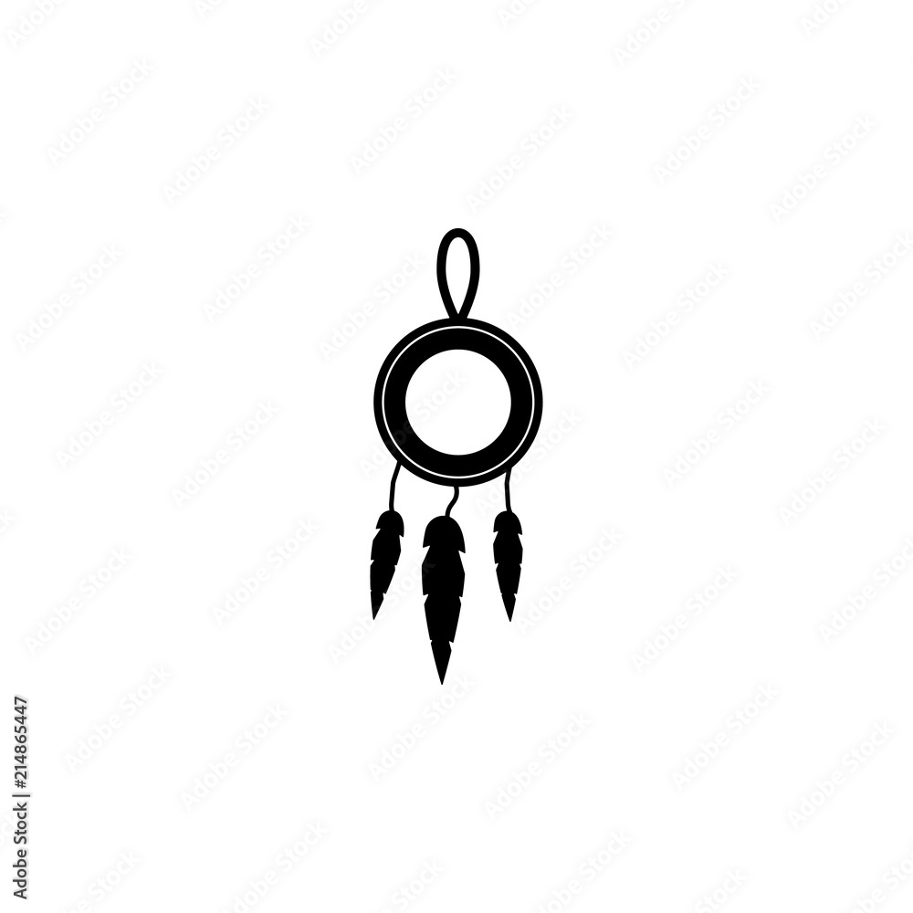 Poster dreamcatcher icon. element of wild west icon for mobile concept and web apps. material style dreamca