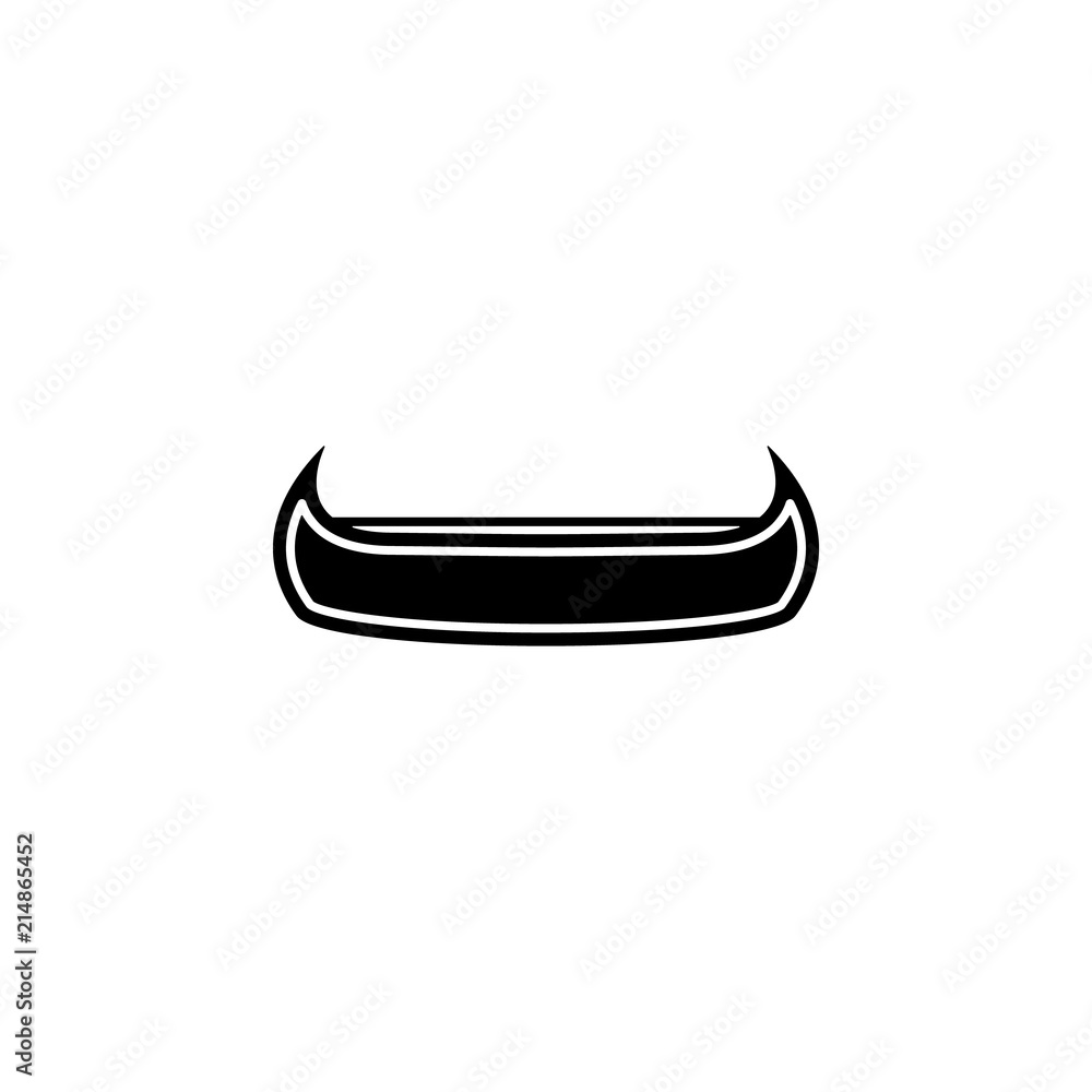 Poster canoe icon. element of wild west icon for mobile concept and web apps. material style canoe icon can