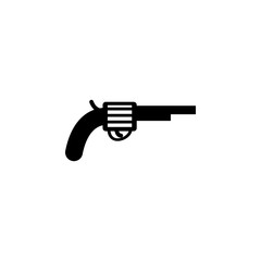revolver icon. Element of wild west icon for mobile concept and web apps. Material style revolver icon can be used for web and mobile
