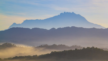 Amazing Mount Kinabalu of Sabah, Borneo / Majestic view of Mount Kinabalu