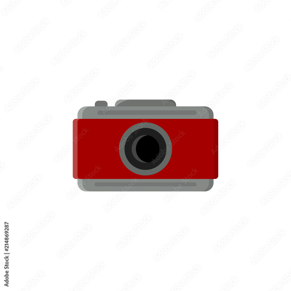 Poster camera colored icon. element of summer pleasure icon for mobile concept and web apps. cartoon style 