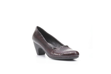 woman shoes white background