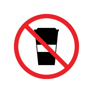 No drinks icon vector. No drinks sign Isolated on white background. Flat style for graphic design, logo, Web, UI, mobile app, EPS10