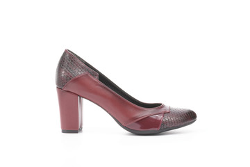 woman shoes white background