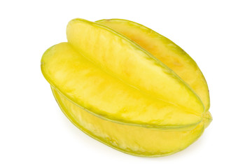 star apple. star fruit isolated on white background