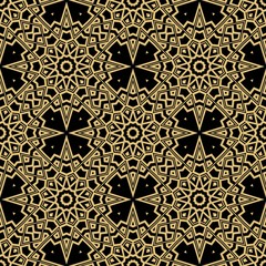 Modern colored seamless lace pattern with abstract geometric flower. Fashion design background for invitation card. illustration