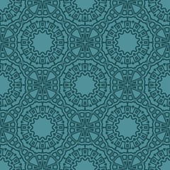 Round lace pattern for paisley , circle background with floral style. vector illustration. purple color.