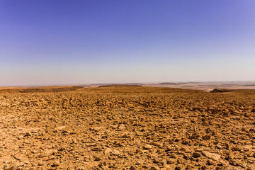 A flat rocky Martian-like plateau east of Riyadh