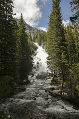 Fototapeta na wymiar Teton National Park Waterfall 