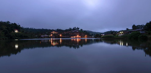 Fototapeta premium Mae Aw or Rak Thai Village in Pai district, a Chinese settlement in Mae Hong Son province, Northern Thailand.