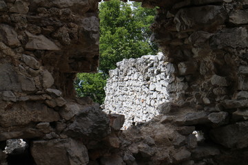 Ruins of Tematin castle, western Slovakia 