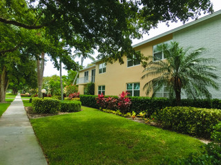 Exterior of a two-story modern resort building in Naples, Florida