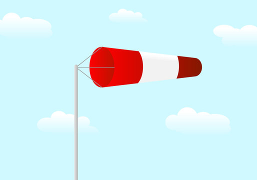 Wind sock vector