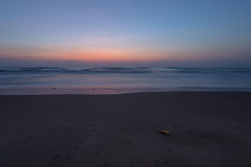 Beautiful sky before Sunrise with seascape for background