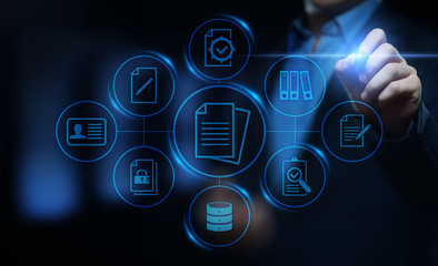 Document Management Data System Business Internet Technology Concept