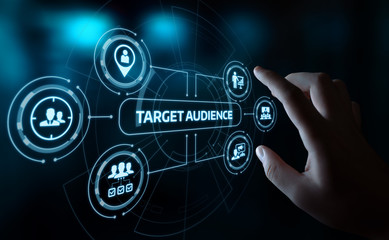 Fototapeta na wymiar Target Audience Marketing Internet Business Technology Concept