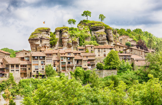Rupit, a medieval village in the middle of nature. Catalonia, Osona.