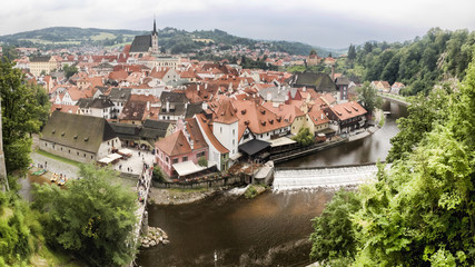 Fototapeta na wymiar Cesky Krumlov has been a UNESCO World Heritage Site, Cesky Krumlov, Czech Republic