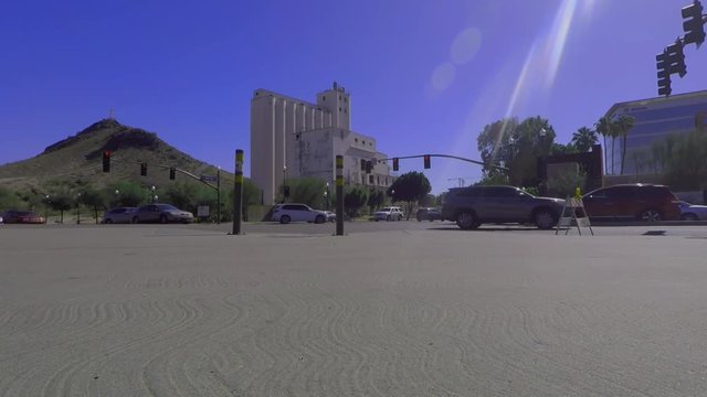 Stock video of a morning commute on a summer day.