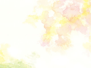 森　新緑　秋　水彩イラスト