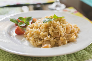 Shrimp risotto