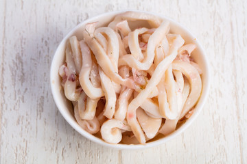 Delicious squid meat