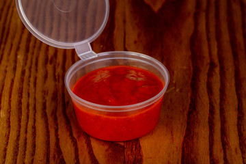 Tomato sauce portion
