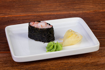 Nigiri sushi sweet prawn