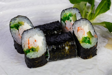 Maki roll with crab