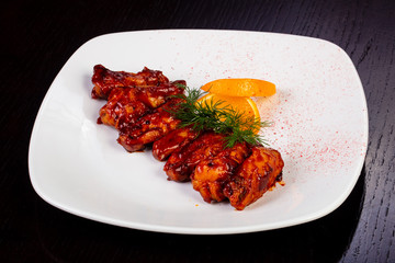 Delicious BBQ wings