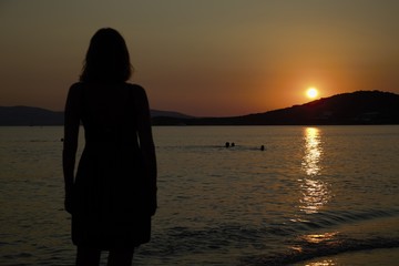 Naxos, Grecia tramonto