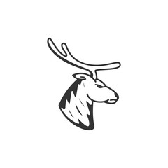 deer head logo