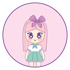 cute asian girl design