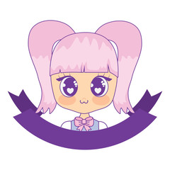 Cute asian girl design