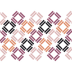 Seamless abstract geometric pattern. Mosaic texture. Brushwork. Hand hatching. Scribble texture. Textile rapport.