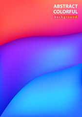Abstract background of three-dimensional colorful wave, vector