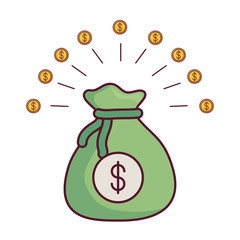 Money sack icon