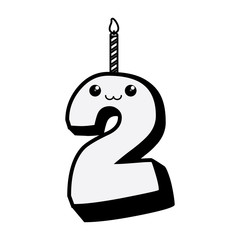 birthday number icon
